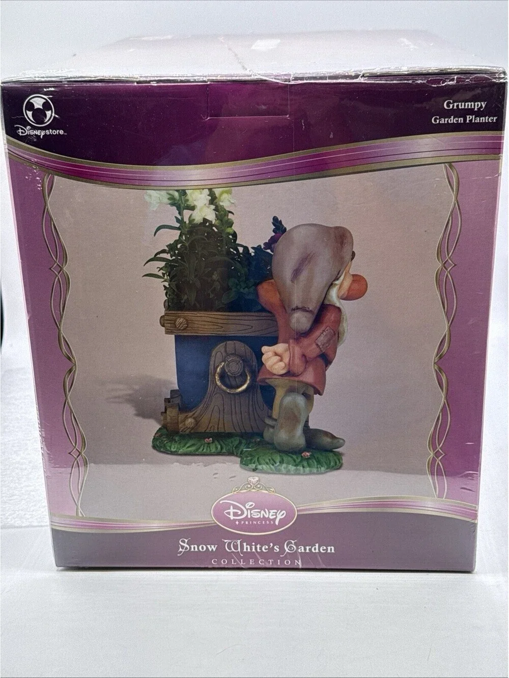 Snow Whites Garden Collection Grumpy Garden  Planter Sealed 2008 Disney Store